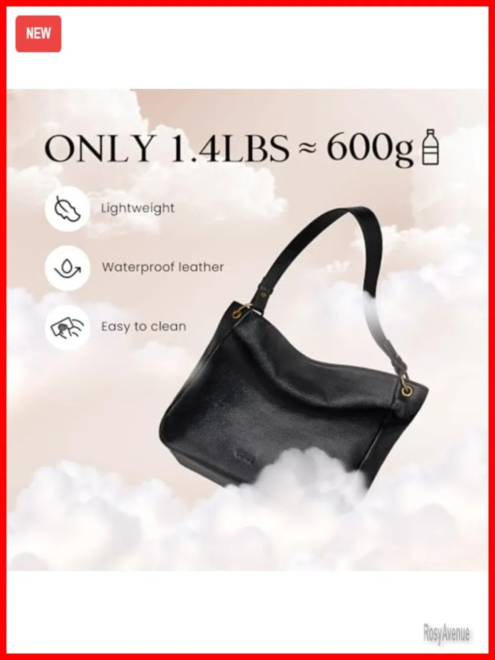 Genuine Leather Hobo Crossbody Bag Women Vintage Soft Shoulder Handbag 2 Straps